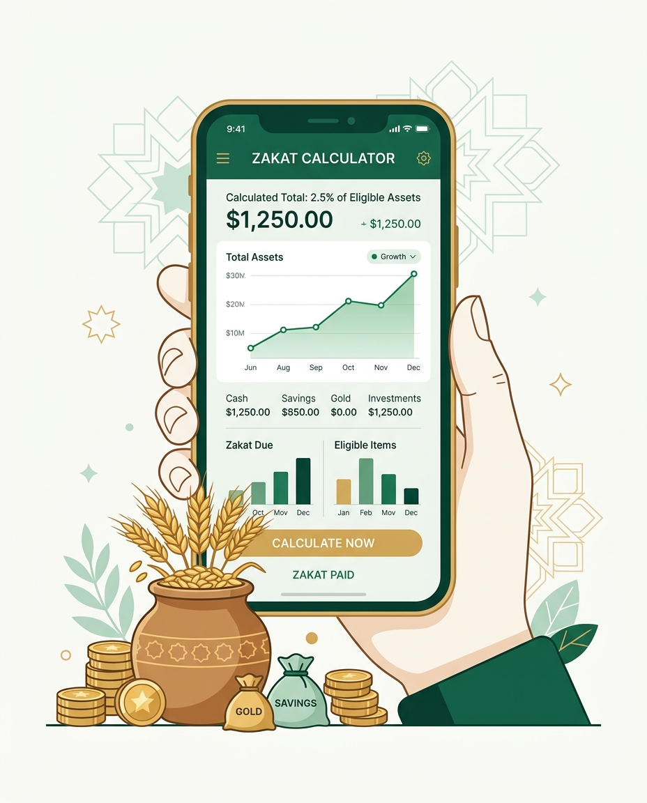 Ilustrasi Zakat ZakaAI